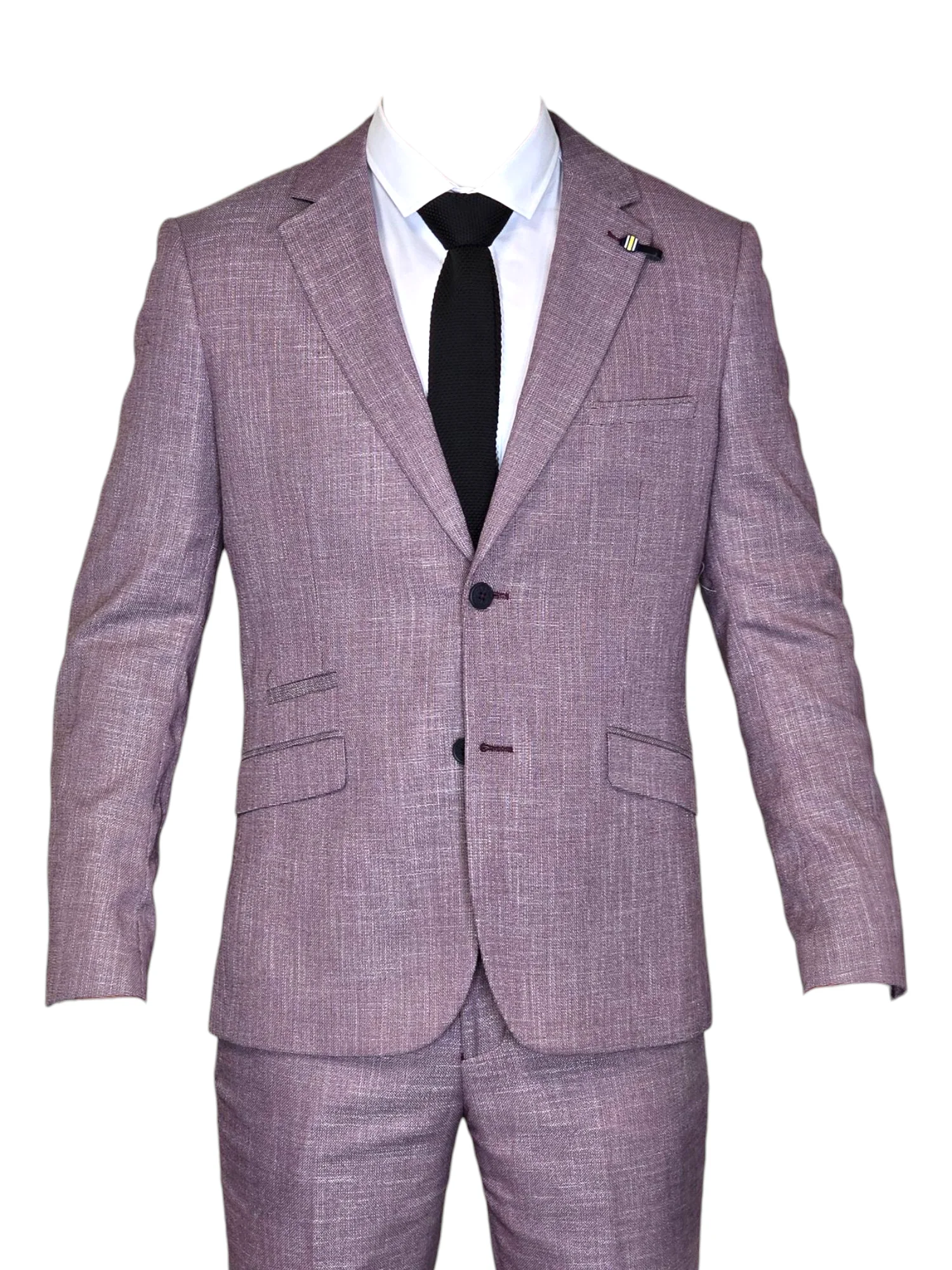 2-delig pak - slim fit heren kostuum - Cavani lilac suit 2pc - Afbeelding 2