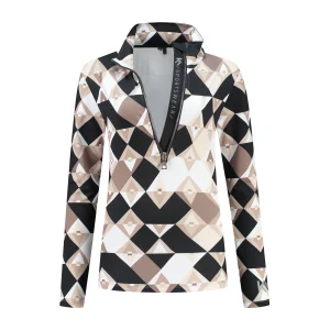 Dames Pully Diamond - Zwart/Beige