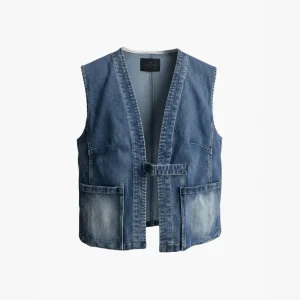 RoselineS6 Waistcoat | Blue jeans