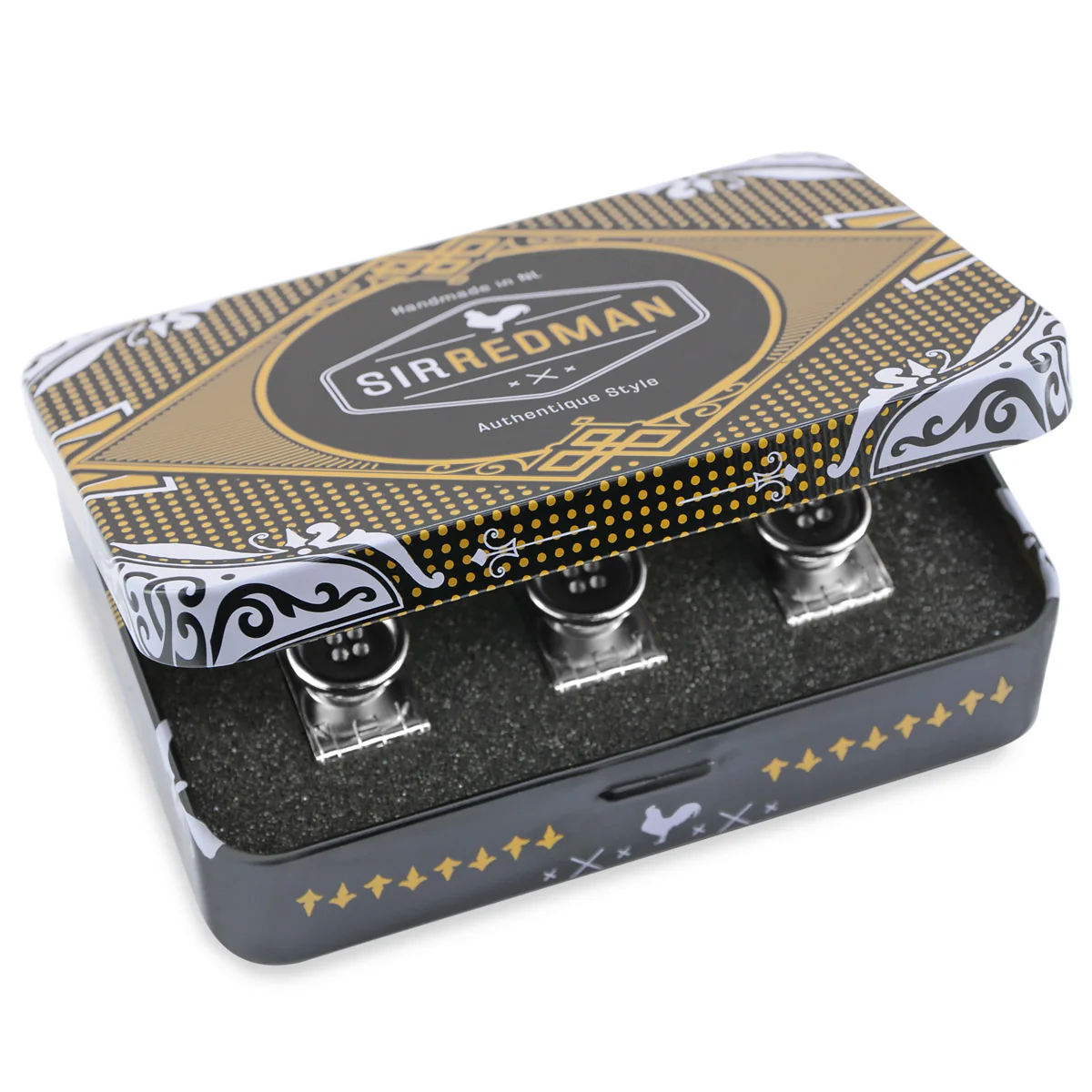 Bretels set losse knoopjes verzilverd - Afbeelding 5