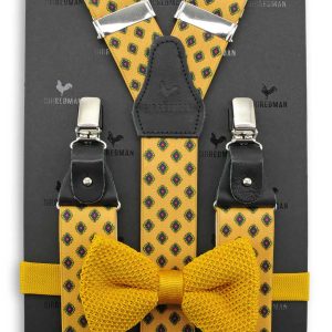 Bretels Gentleman Set Oker Ornament