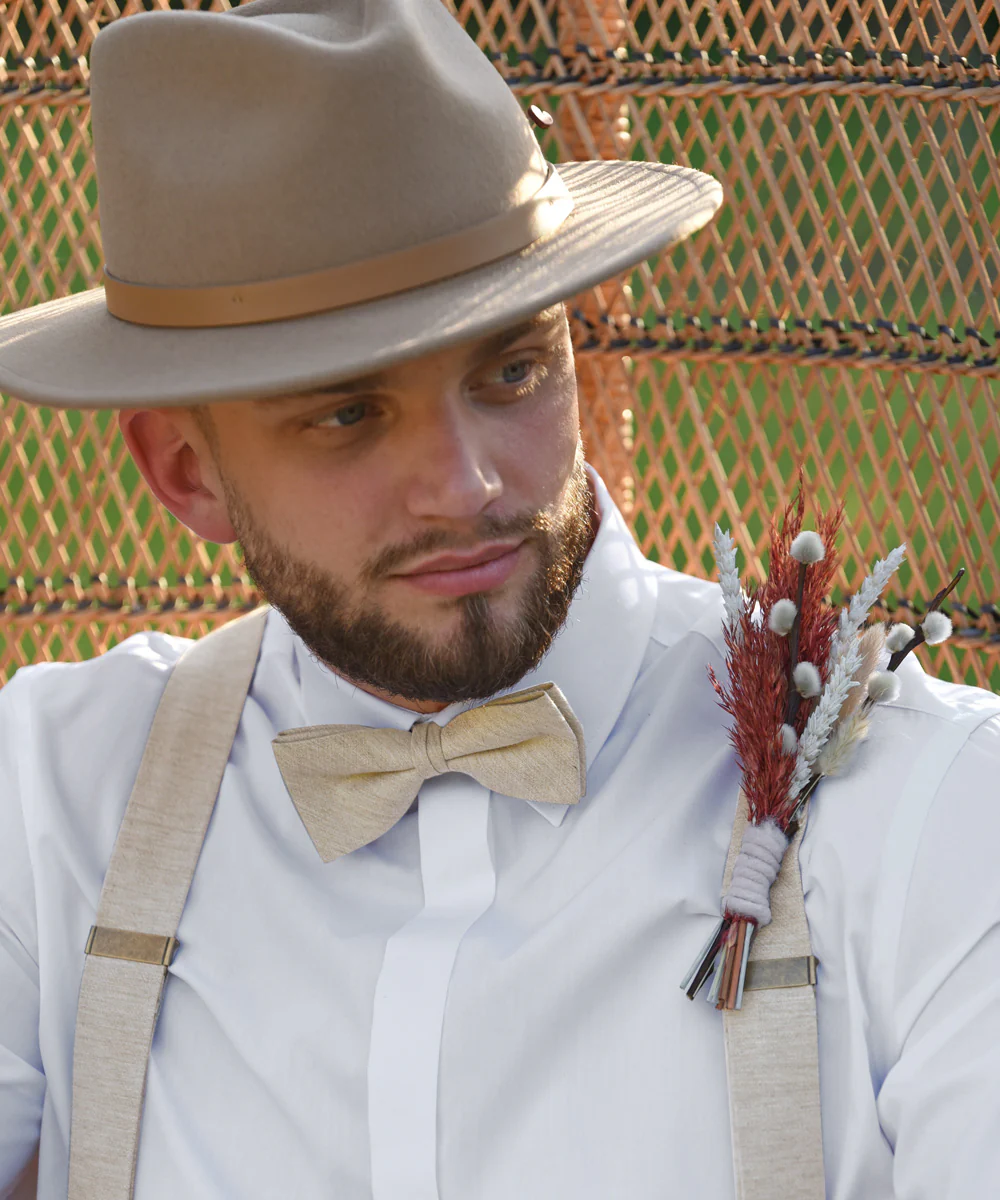 Bretels Gentleman Set Festa Fortuna sabbia - Afbeelding 5