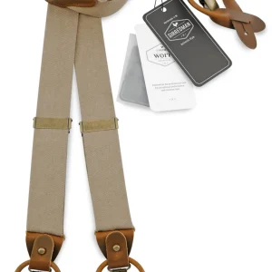 Bretels Gentleman's taupe denim