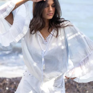 Blouse Yira Ombre Pale Blue