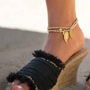 Floral Charm Anklet