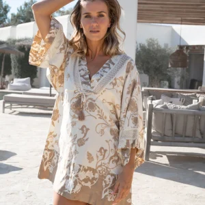 Tunic Lirio Luz Ivory with Powder