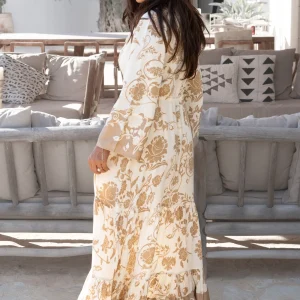 Dress Perla Luz Ivory with Powder