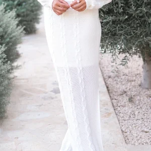 Skirt Catalina Trenza Off White