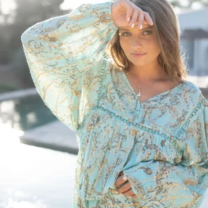 Blouse Kiki Paisley Mint