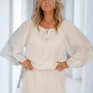 Blouse Yira Boho Ecru