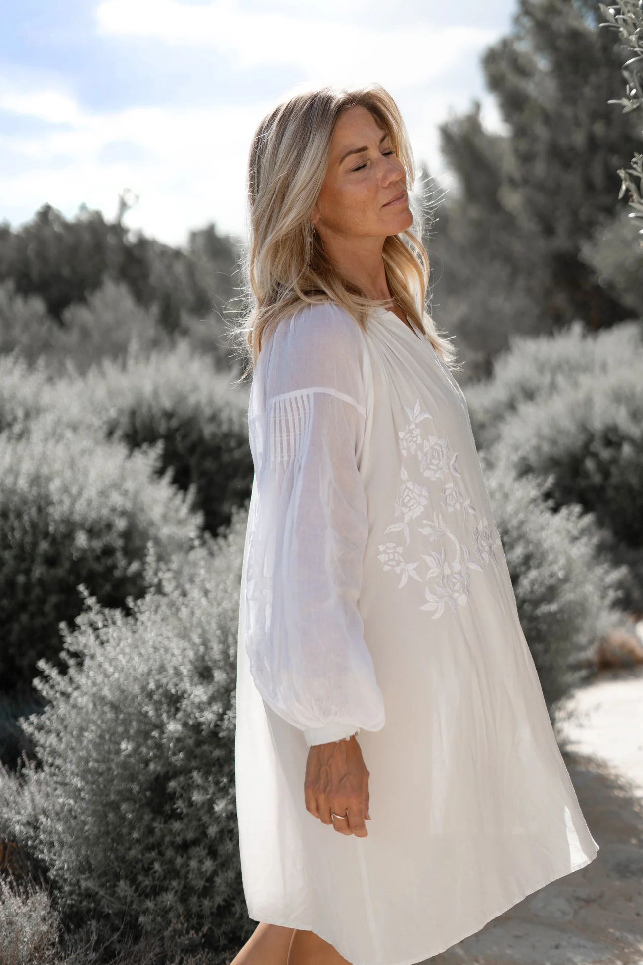 Kaftan Cassandra Nevarra Ivory - Afbeelding 4
