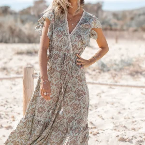 Maxi Dress Tess Su Mint print