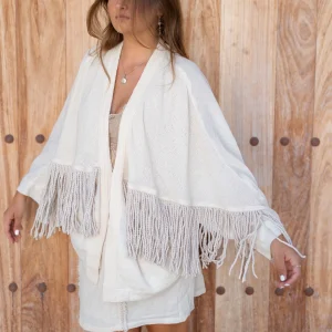 Fringe Jacket Lio Santiago Ecru