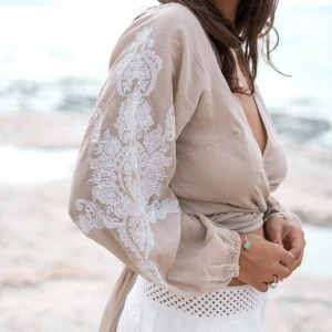 Top Sergio Cuenca Light Taupe