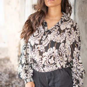 Blouse Briso Baroque Black print