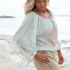 Blouse Yira Bordado Mint