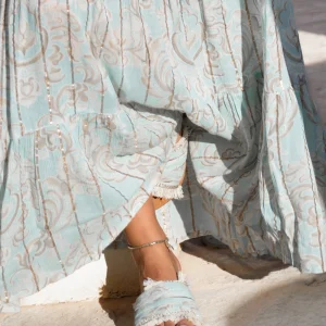 Slipper Inessa Mint Print