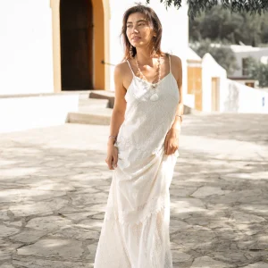 Long Lace Dress Sidonia Cream