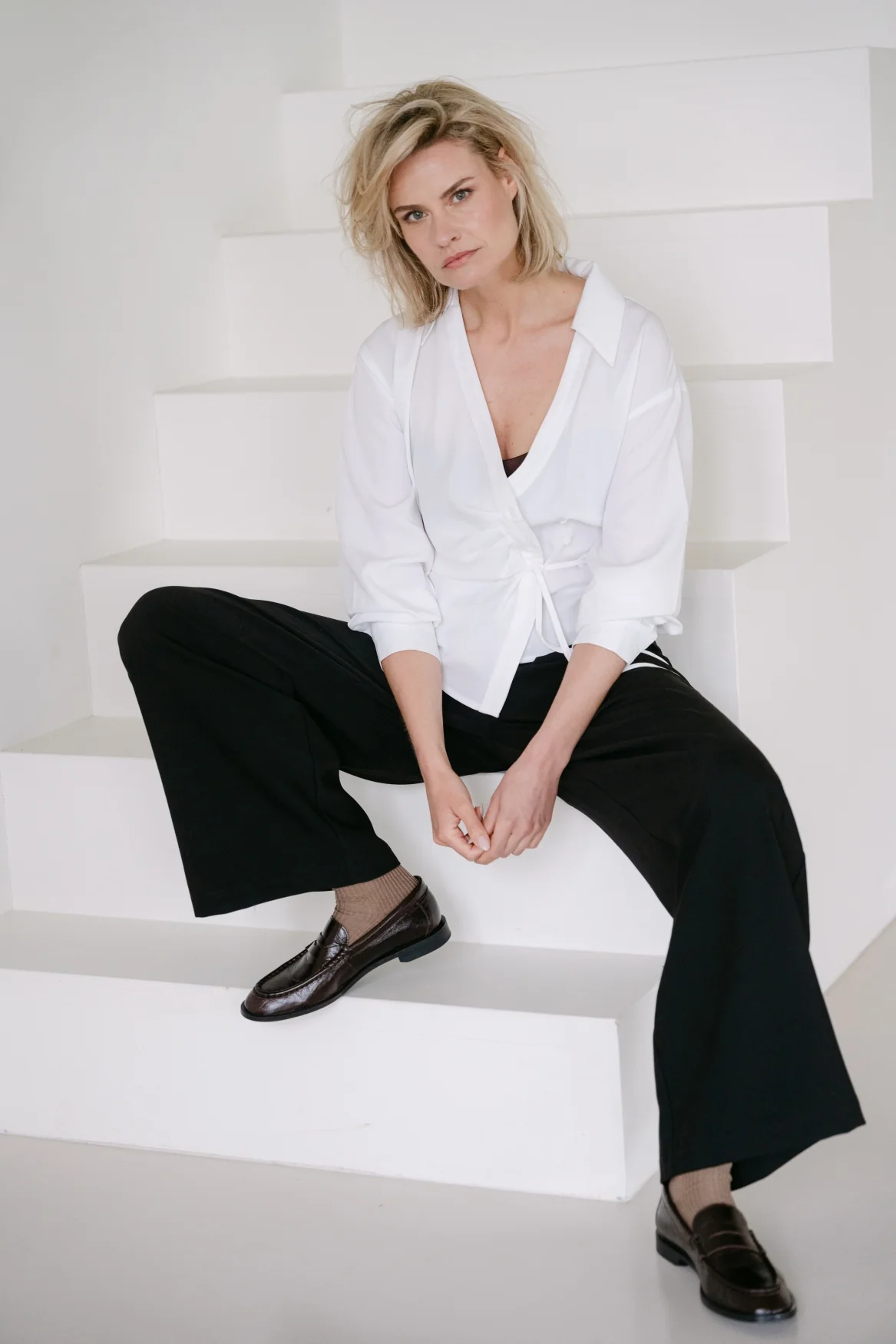 SabineA5 Blouse | Off-white - Afbeelding 2