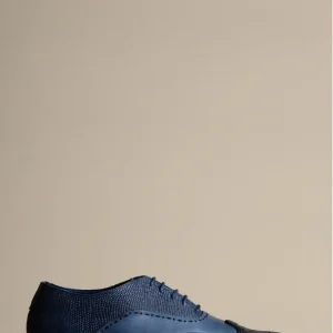Navy leren schoenen, Marc Darcy Ryan - Wingtip brogue