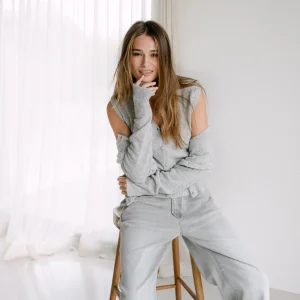 SiennaA5 Cardigan | Grey melée