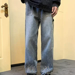 Spijkerbroek Vlammen