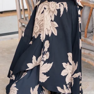 Skirt Luna Floreado Black