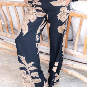 Pantalon Brisa Floreado Black