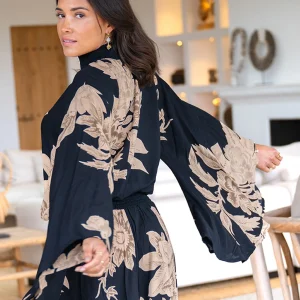 Flair Top Floreado Black