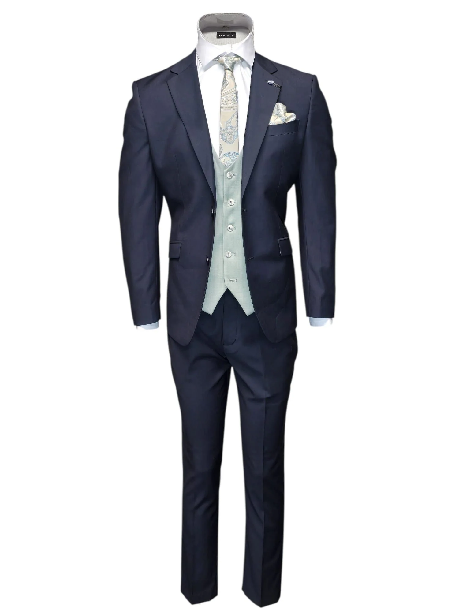 Cavani Malibu - Driedelig Herenpak Navy Mix & Match Finley moss green - Afbeelding 7