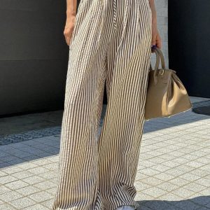 Wijde Broek Dames Creme