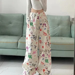 Wijde Broek Dames High Waist