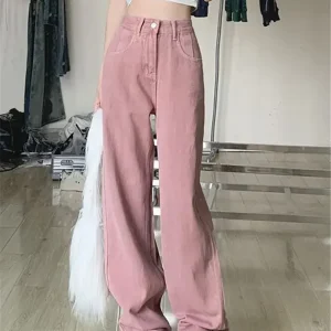 Wijde Broek Dames Roze