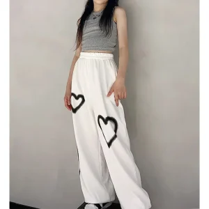 Witte Baggy Joggingbroek