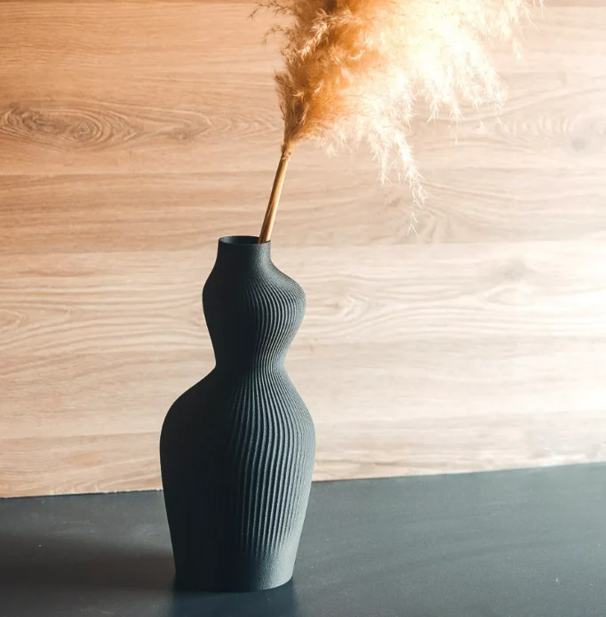 XL Vaas Vrouw - Gemaakt uit gerecycleerd hout & maïszetmeel - Afbeelding 4