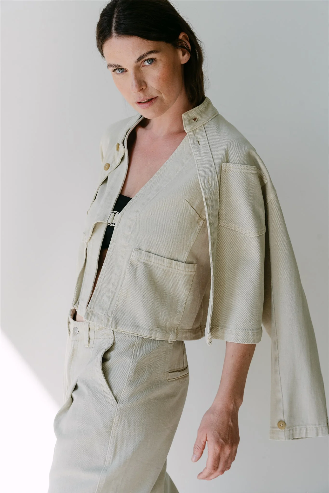 EveliseS6 Jacket | Beige jeans - Afbeelding 4