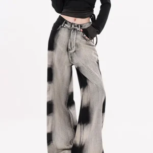 Zwart Grijze Spijkerbroek Dames