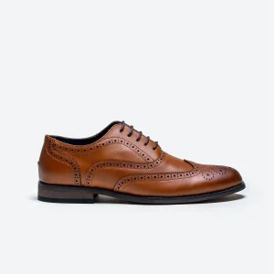 Cavani Clark Schoenen Lichtbruin - Wingtip Brogue