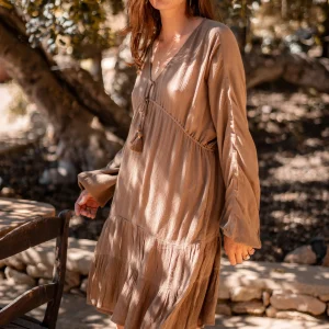 Short Dress Mio Taupe