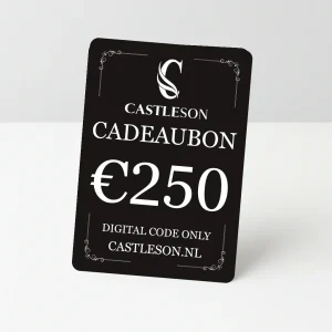 €250 CASTLESON Cadeaubon – Voor herenpakken & accessoires