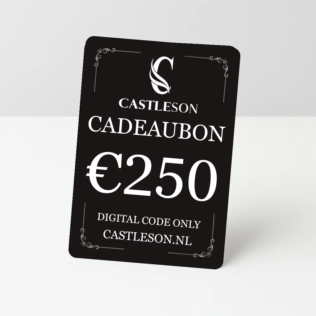 €250 CASTLESON Cadeaubon – Voor herenpakken & accessoires