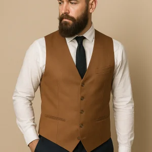 CASTLESON - Gilet Bradley Tan