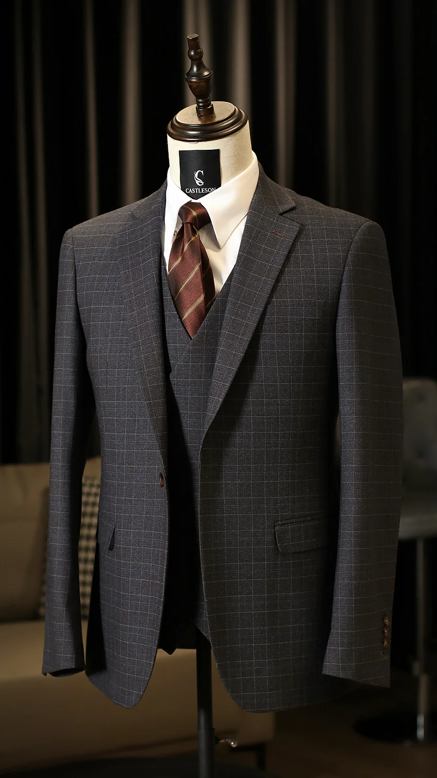 CASTLESON Phantom - Driedelig Herenpak Grey - Afbeelding 4