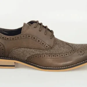 Donker bruine tweed schoenen / Cavani Horatio Brown