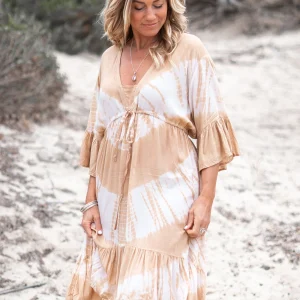 Tuniek Sanchez Tie Dye Sand/Beige