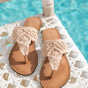 Slipper Crochet Beige