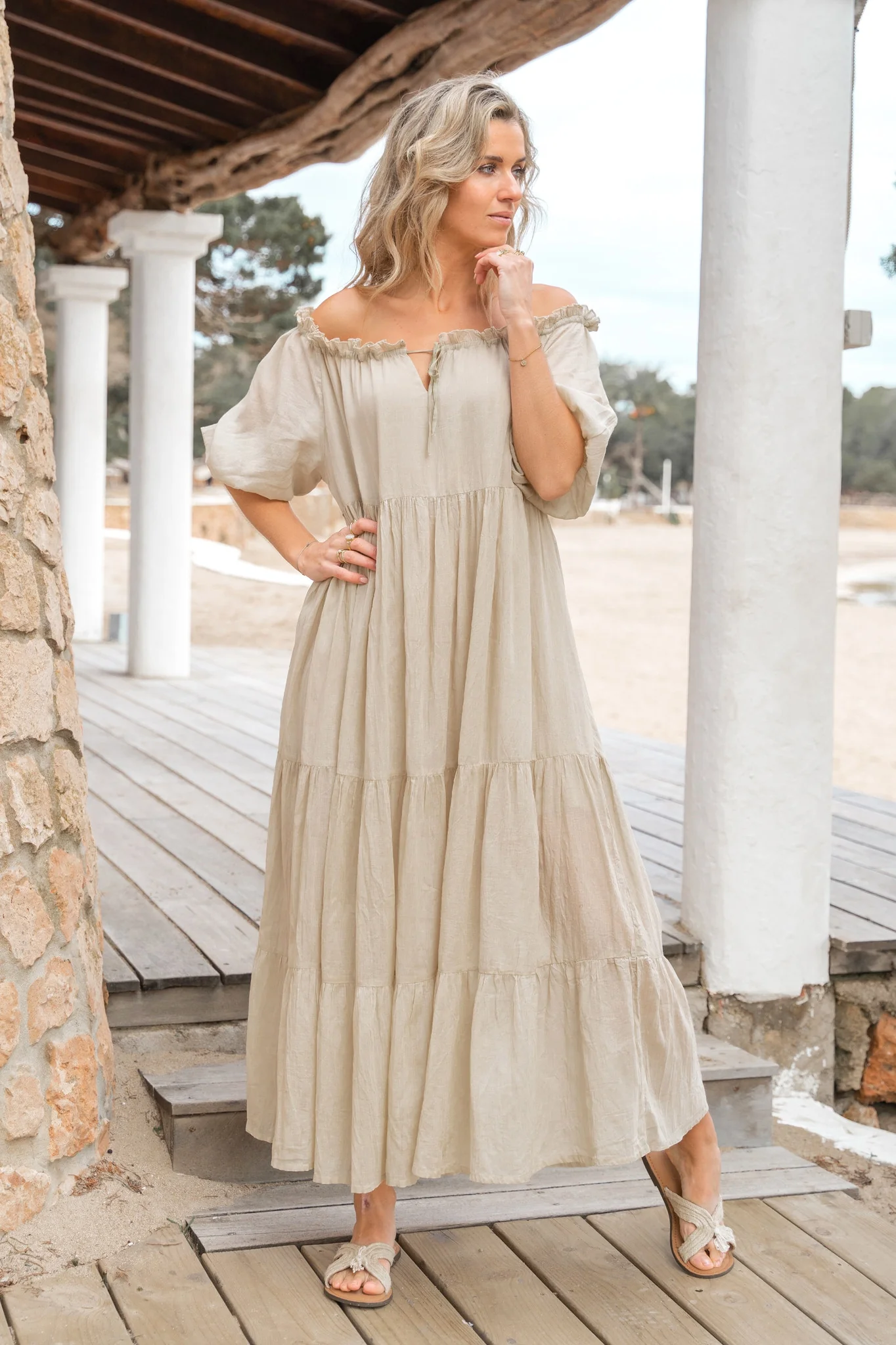 Dress Peralta Sand - Afbeelding 2