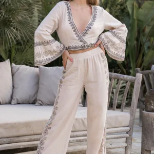Pantalon Tonia Resort Ivory