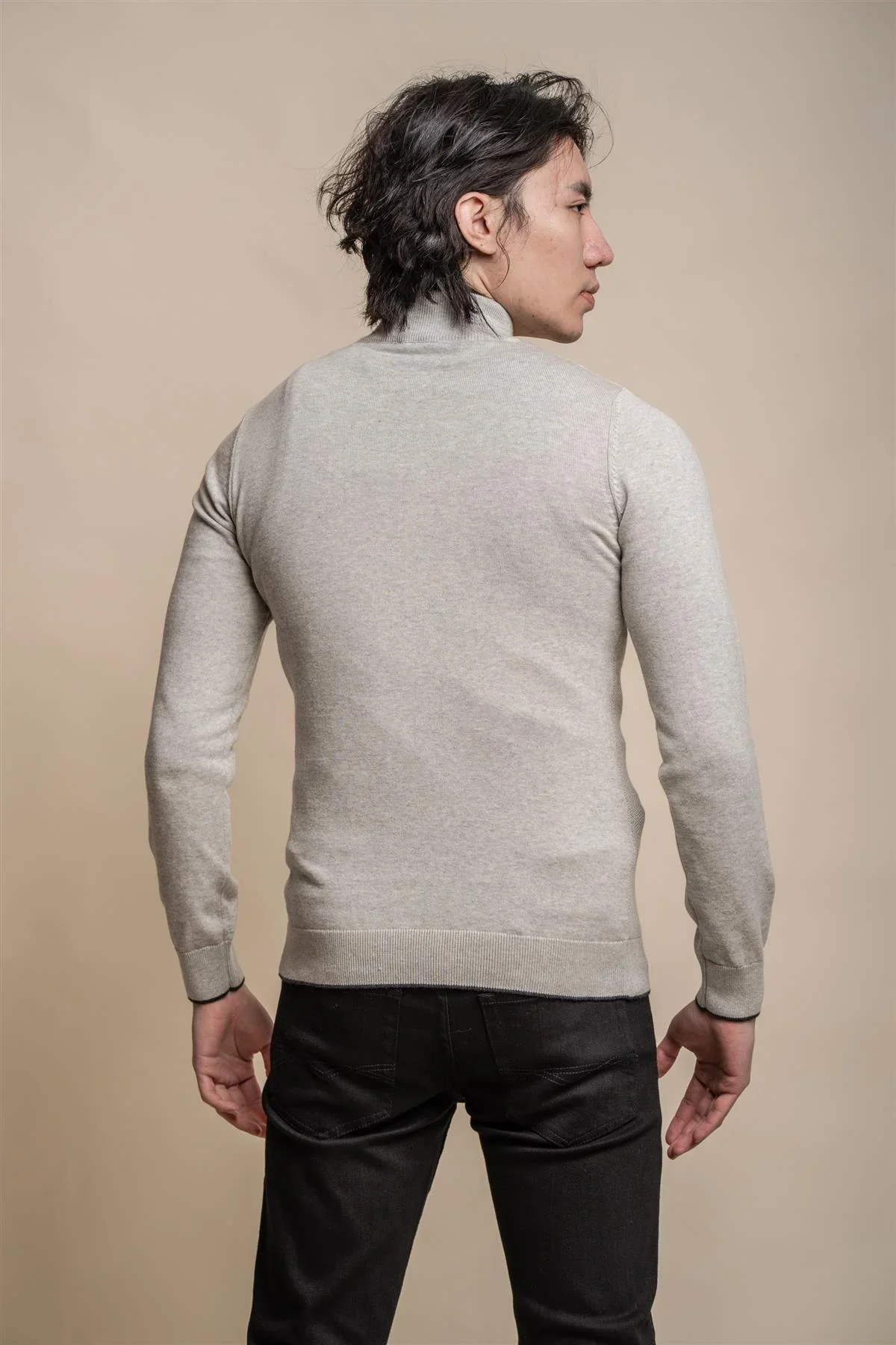 Kyle Mid Grey - Pullover Heren met Rits - Cavani - Afbeelding 5