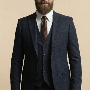 CASTLESON Phantom - Driedelig Herenpak Navy